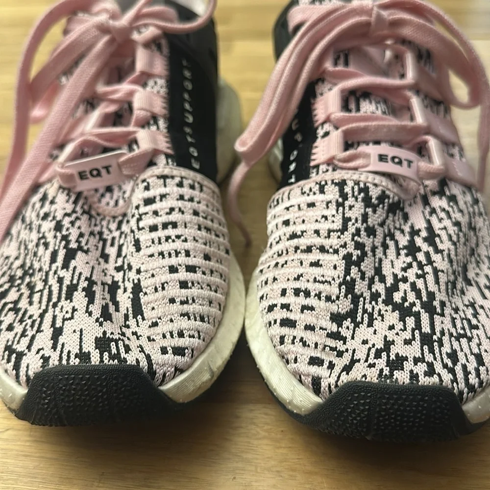 ADIDAS EQT SUPPORT pink glitch sneakers